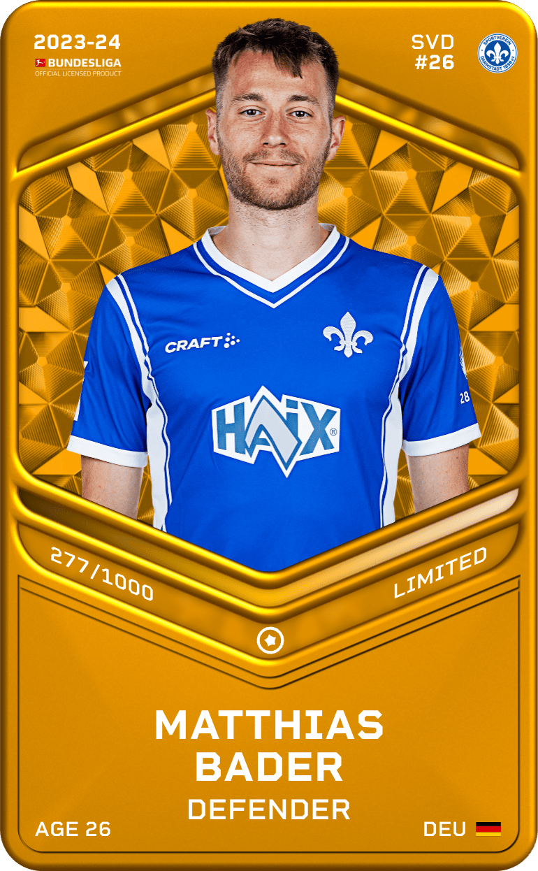 Matthias Bader 2023-24 • Limited 277/1000