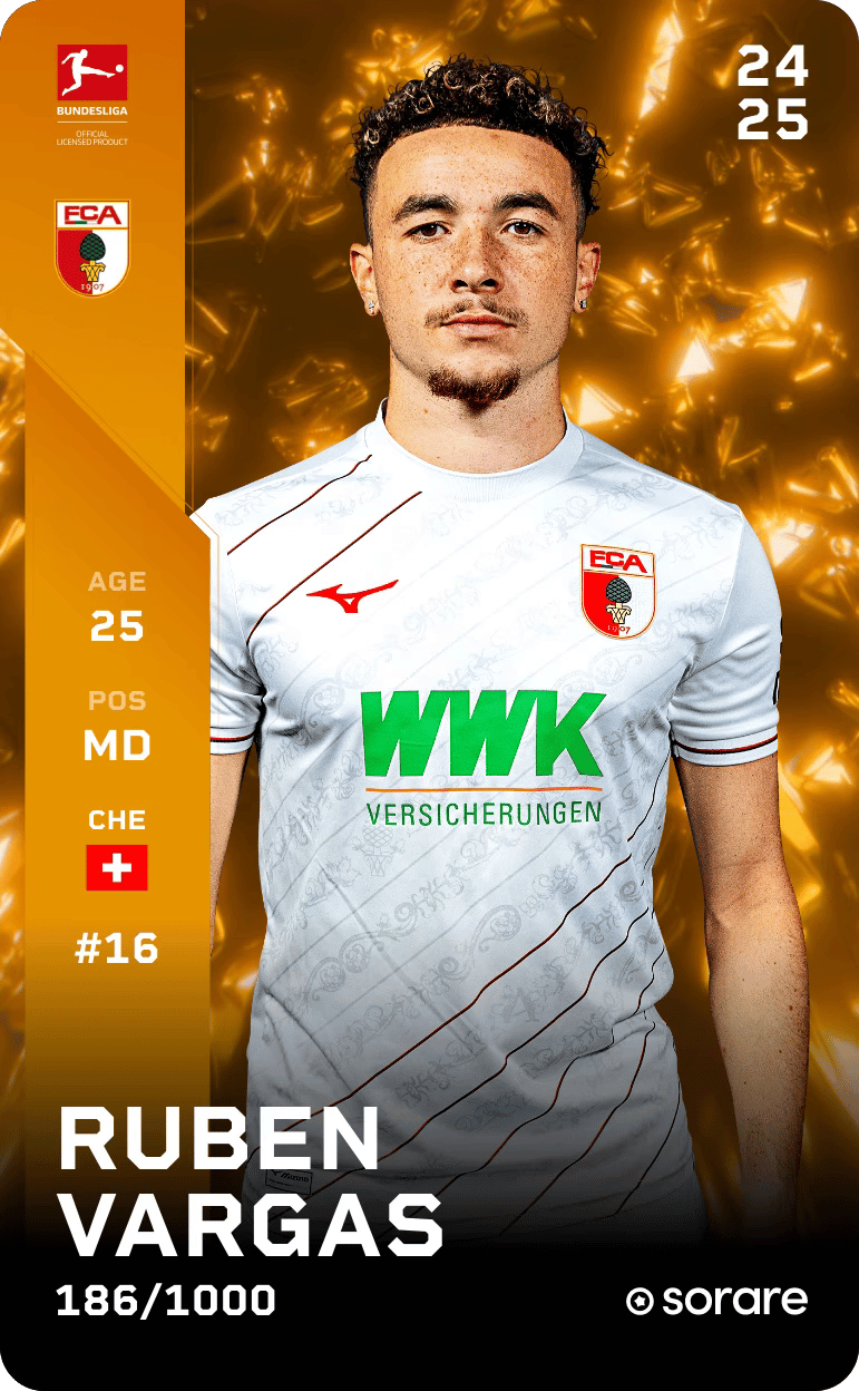 Ruben Vargas 2024-25 • Limited 186/1000