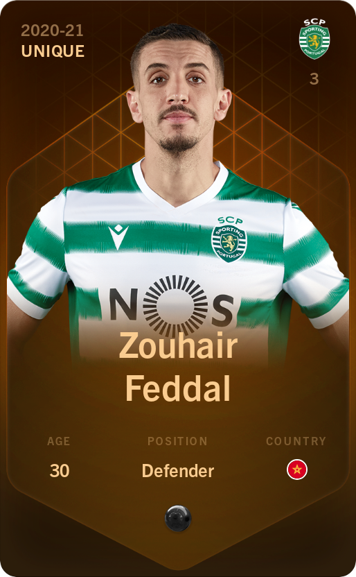 Sorare - Sorare Official - Zouhair Feddal 2020-21 • Unique - NFT # 32386493644359723944735348740220891672889061834691671398572264906083146206973