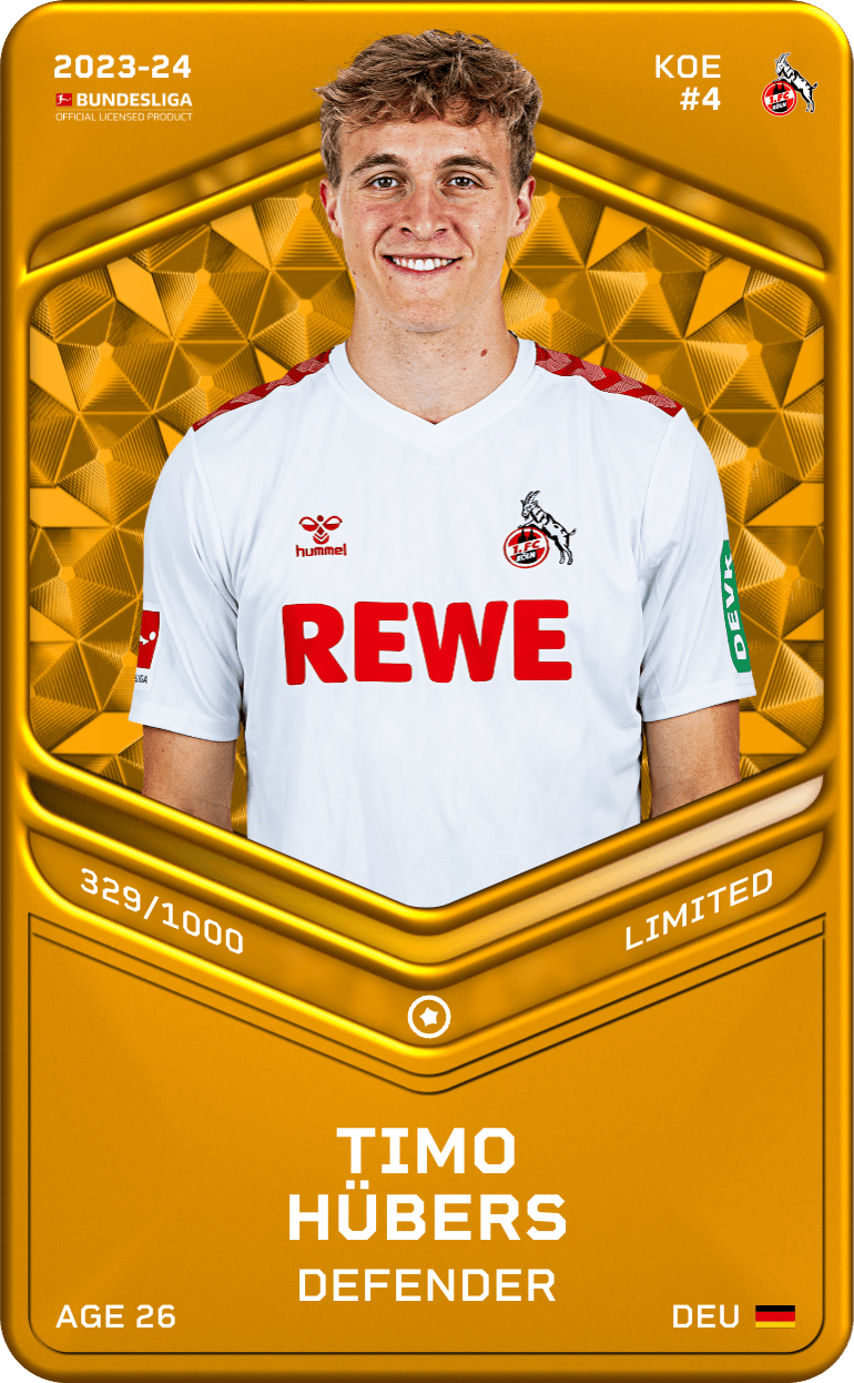 Timo Hübers 2023-24 • Limited 329/1000