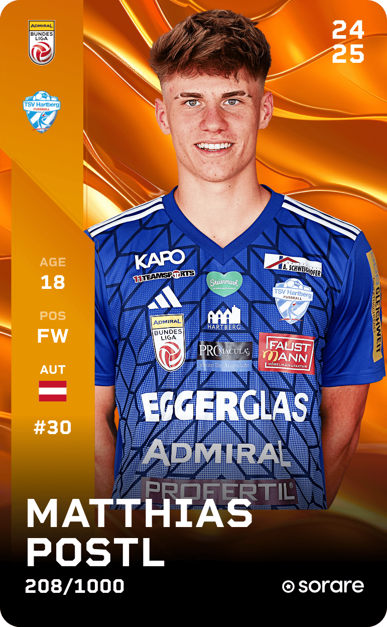 Matthias Postl 2024-25 • Limited 208/1000