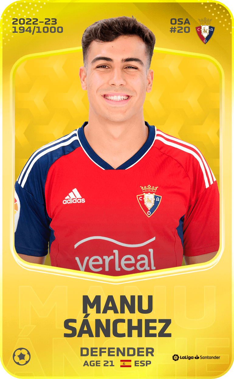 Manu Sánchez 2022-23 • Limited 194/1000