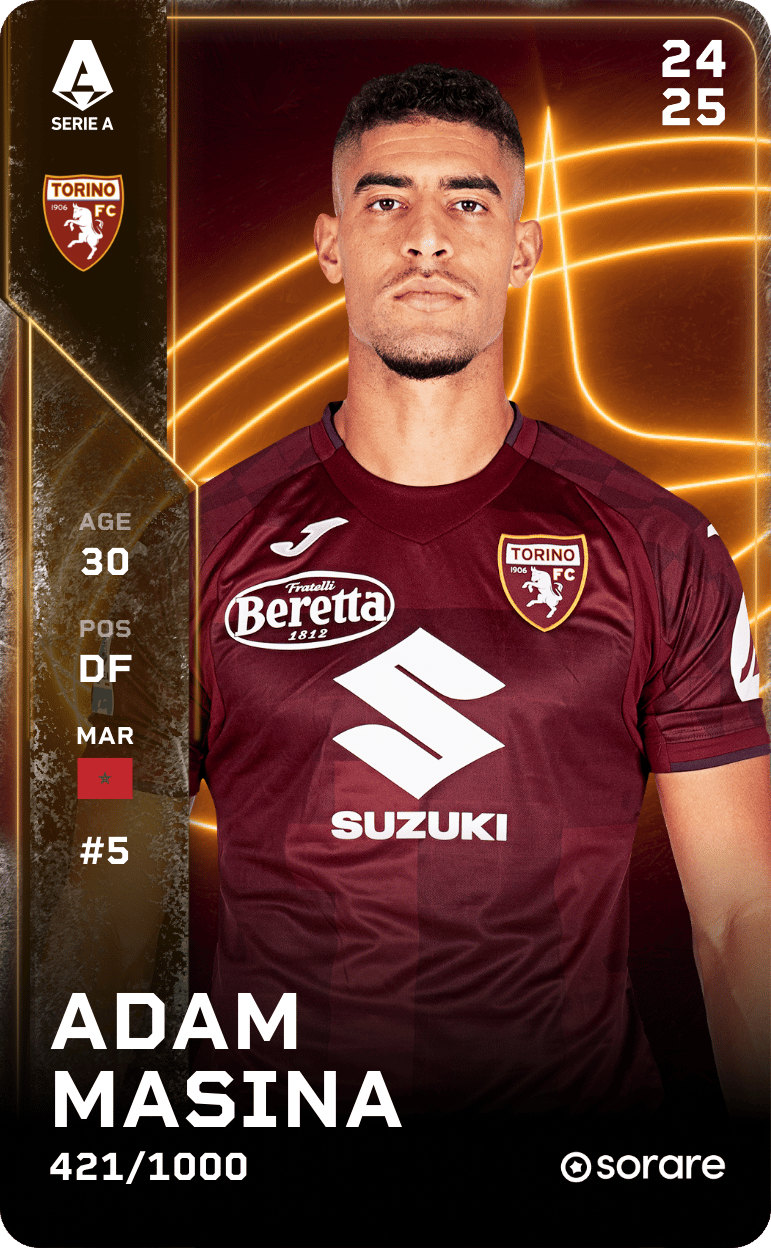 Adam Masina 2024-25 • Limited 421/1000