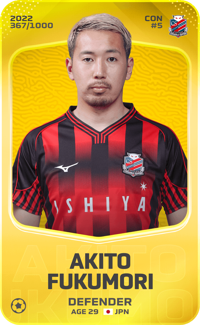 Akito Fukumori 2022-23 • Limited 367/1000