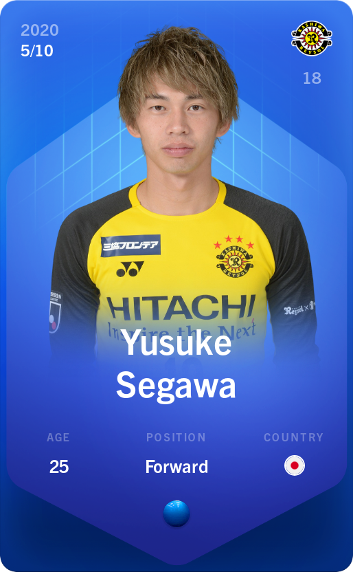 Sorare - Sorare Official - Yusuke Segawa 2020-21 • Super Rare 5/10 - NFT # 12834174024054331489243327479617293839354539438025205968233616454157693429255