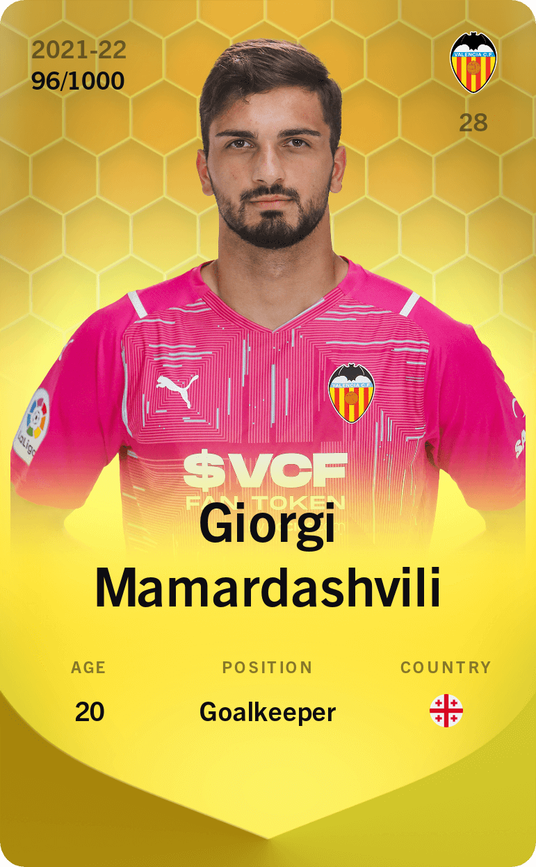 Giorgi Mamardashvili 2021-22 • Limited 96/1000