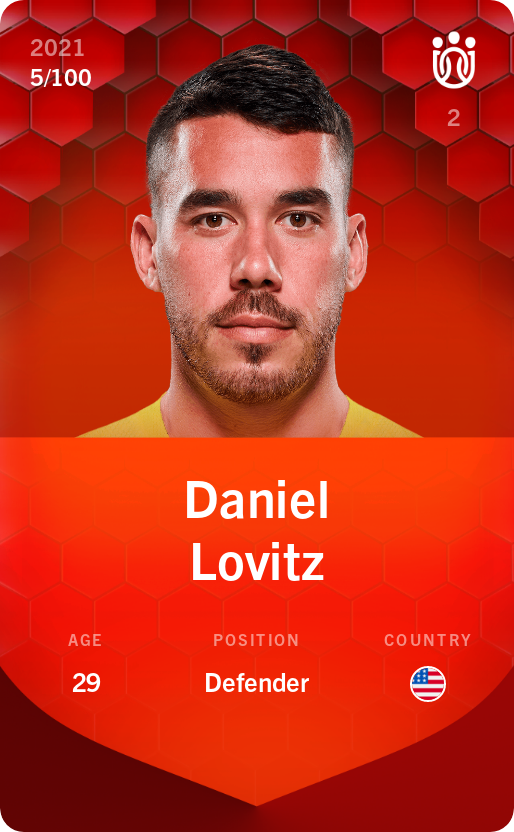 Sorare - Sorare Official - Daniel Lovitz 2021-22 • Rare 5/100 - NFT # 98105234194469987161657217224340629012886219407829988481118485357001184766626