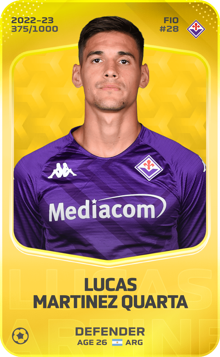 Lucas Martinez Quarta 2022-23 • Limited 375/1000
