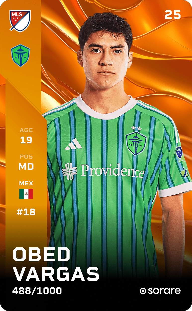Obed Vargas 2025-26 • Limited 488/1000