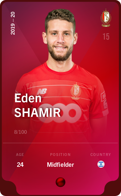 Sorare - Sorare Official - Eden Shamir 2019-20 • Rare 8/100 - NFT # 103004537523994423342896533269599334149879388217843631798626963445682043837822