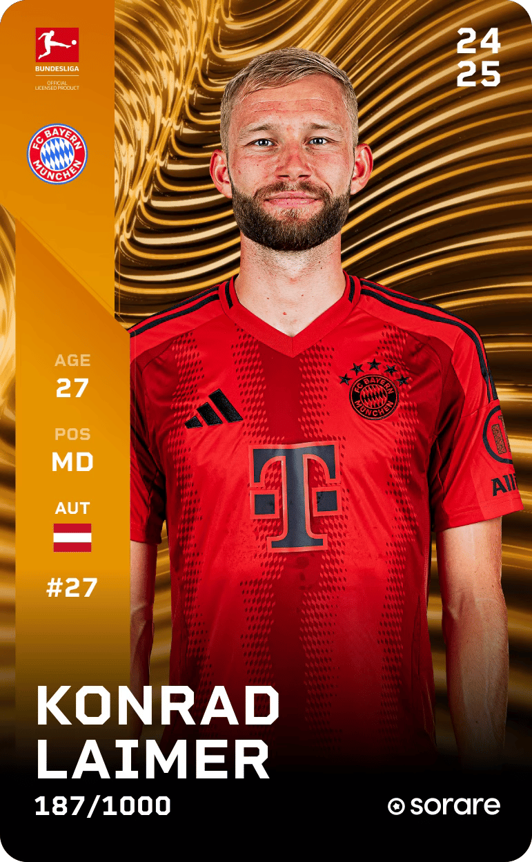 Konrad Laimer 2024-25 • Limited 187/1000