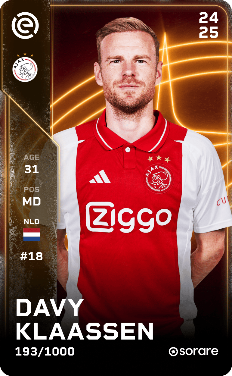 Davy Klaassen 2024-25 • Limited 193/1000