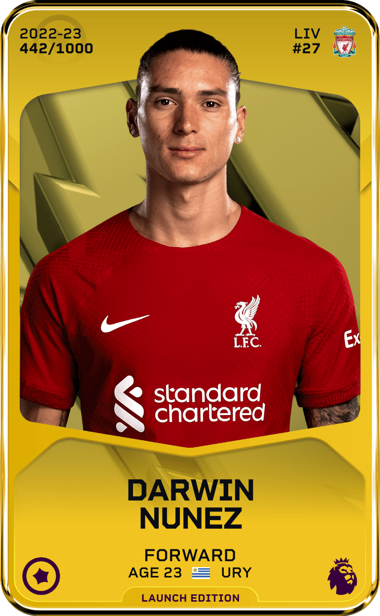 Darwin Nunez 2022-23 • Limited 442/1000