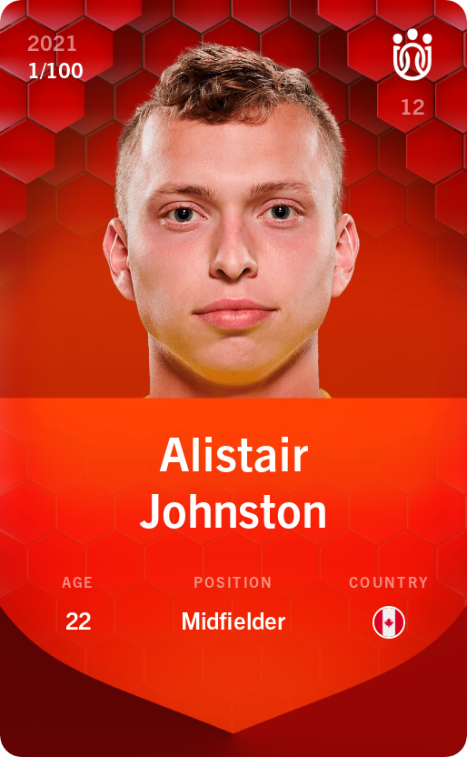 Sorare - Sorare Official - Alistair Johnston 2021-22 • Rare 1/100 - NFT # 7960197458730877003102720852337747449040355900515211392854494526467336037915