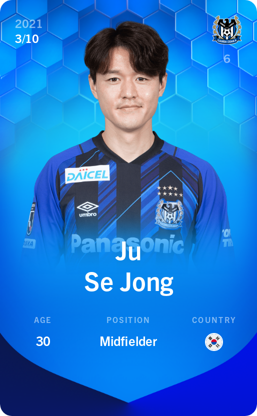 Sorare - Sorare Official - Ju Se Jong 2021-22 • Super Rare 3/10 - NFT # 99532077193380617730506166078966309848451836491983899803258812273391297649835