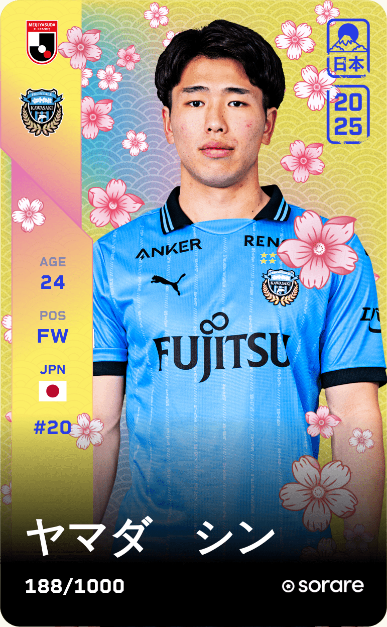 Shin Yamada 2025-26 • Limited 188/1000