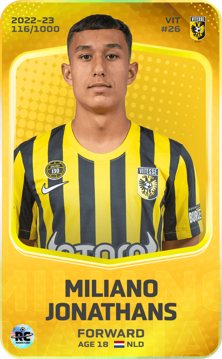 Miliano Jonathans 2022-23 • Limited 116/1000