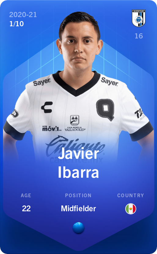 Sorare - Sorare Official - Javier Ibarra 2020-21 • Super Rare 1/10 - NFT # 17566935904116479924431560766610944740658291475121542252581757688226193328124
