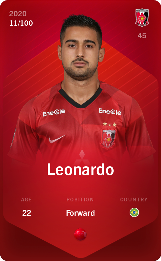 Sorare - Sorare Official - Leonardo 2020-21 • Rare 11/100 - NFT # 5938444479378617347320889961606877251216735538399905303591091222772114352350