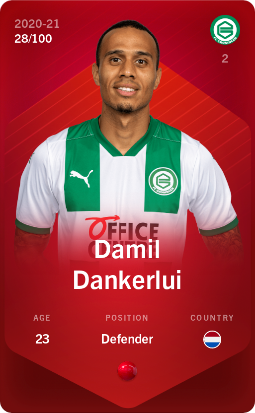Sorare - Sorare Official - Damil Dankerlui 2020-21 • Rare 28/100 - NFT # 5015744306946259051161015261402571554394856226052466803844584824031480298786