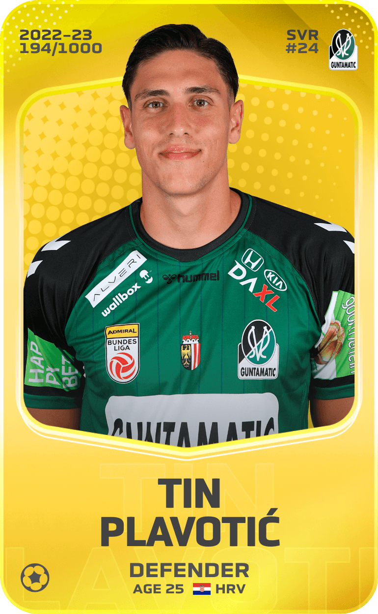 Tin Plavotić 2022-23 • Limited 194/1000