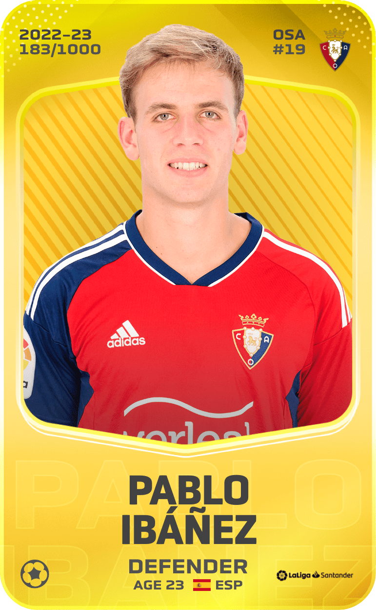 Pablo Ibáñez 2022-23 • Limited 183/1000