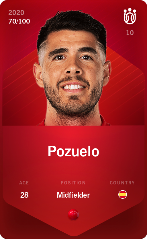 Sorare - Sorare Official - Pozuelo 2020-21 • Rare 70/100 - NFT # 102554245835087946369877520171599836625936097884072089644493945568092290499930