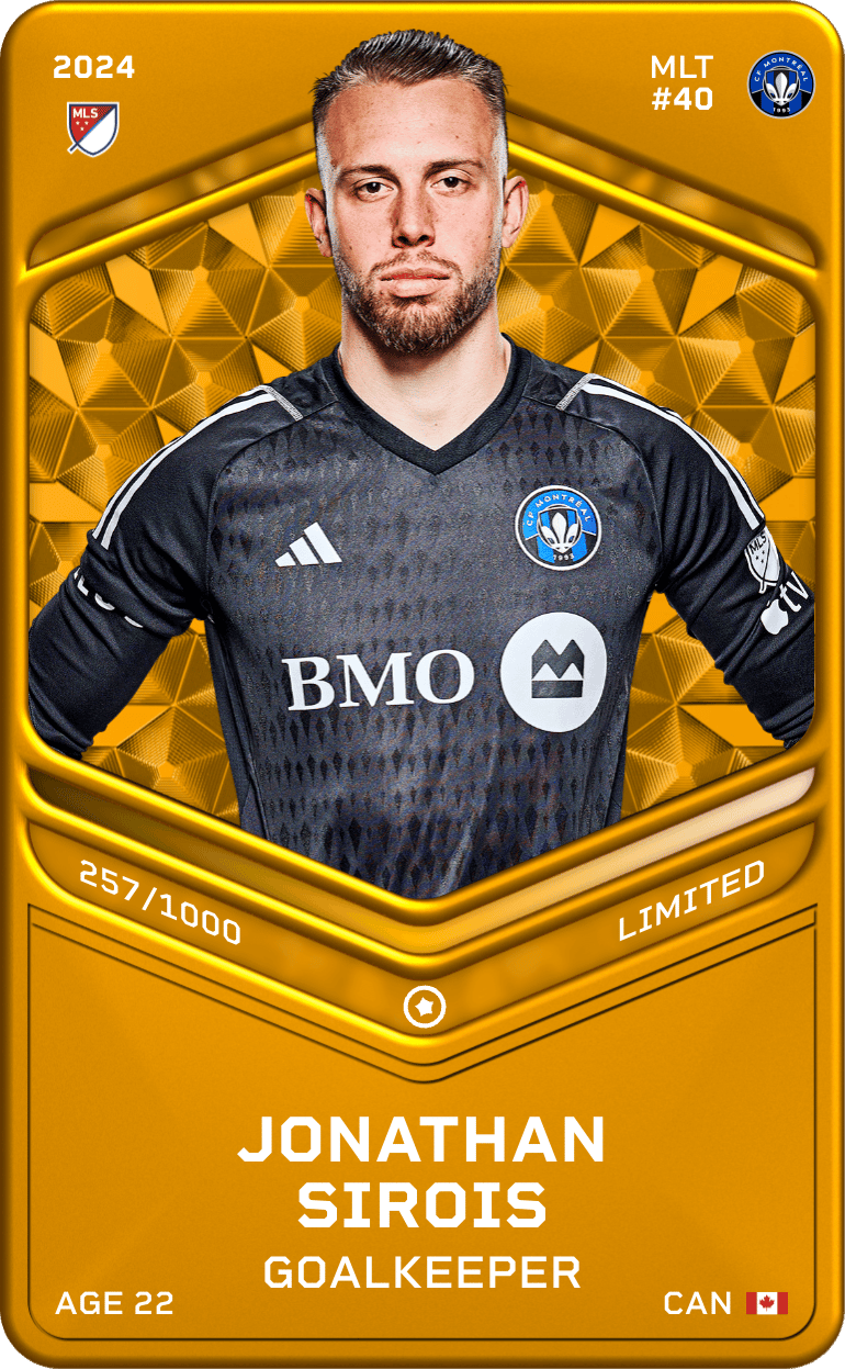 Jonathan Sirois 2024-25 • Limited 257/1000