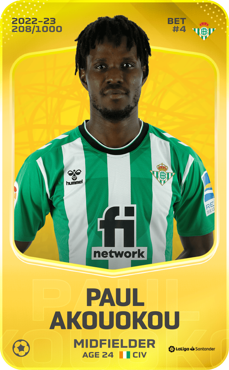 Paul Akouokou 2022-23 • Limited 208/1000