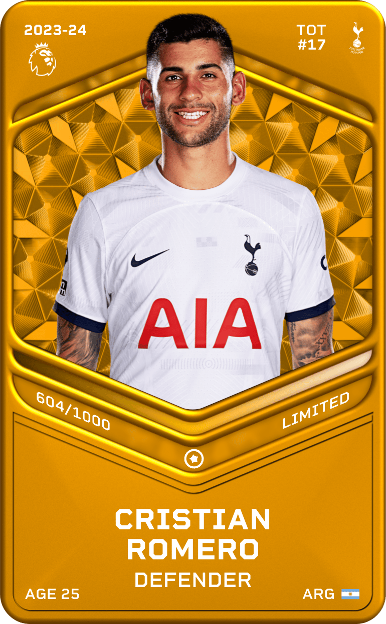 Cristian Romero 2023-24 • Limited 604/1000