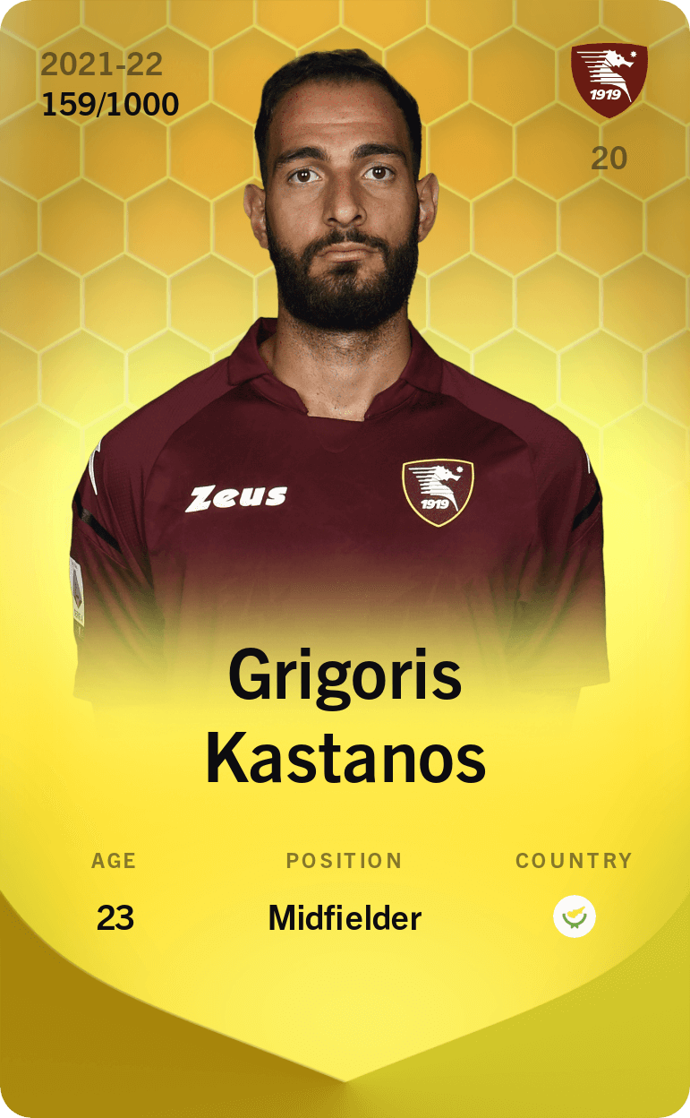Grigoris Kastanos 2021-22 • Limited 159/1000