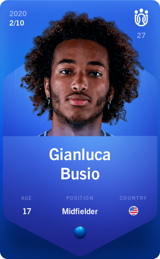 Sorare - Sorare Official - Gianluca Busio 2020-21 • Super Rare 2/10 - NFT # 3600559810905769011095498338491664950251973372011964766513724516469509568813