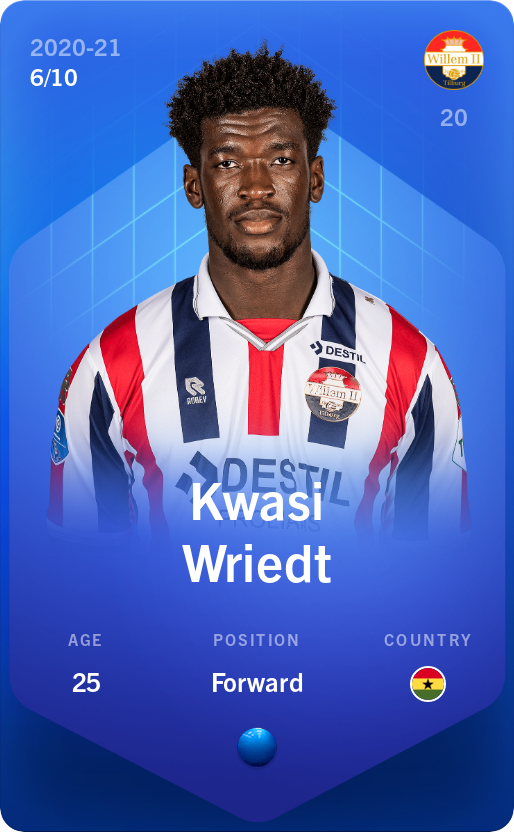 Sorare - Sorare Official - Kwasi Wriedt 2020-21 • Super Rare 6/10 - NFT # 27323696898587704500659699937450362130075748968720525464970162960635607797554