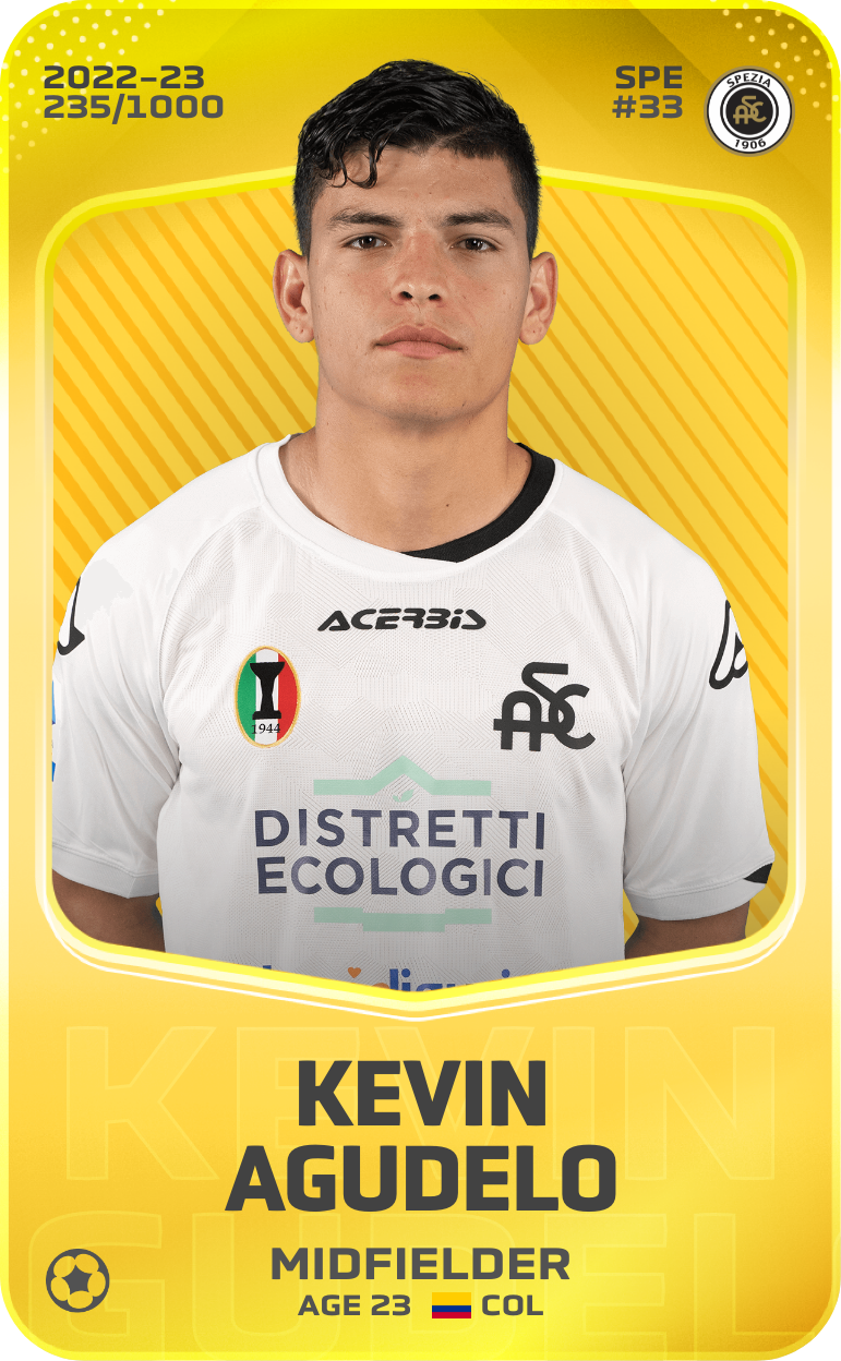 Sorare - Sorare Official - Kevin Agudelo 2022-23 • Limited 235/1000 - NFT # 41734700584637262485468120226237250851732484240297726482242450146548899088603