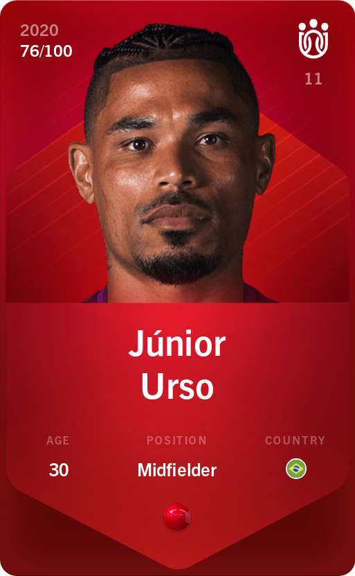 Sorare - Sorare Official - Júnior Urso 2020-21 • Rare 76/100 - NFT # 104078711400966443705210494126724373855556740354552152063828283622510538714941
