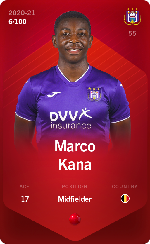 Sorare - Sorare Official - Marco Kana 2020-21 • Rare 6/100 - NFT # 59125094522960685186446461512437969701622094351824318773202247002568806019466