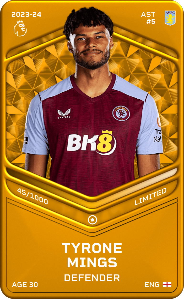 Tyrone Mings 2023-24 • Limited 45/1000