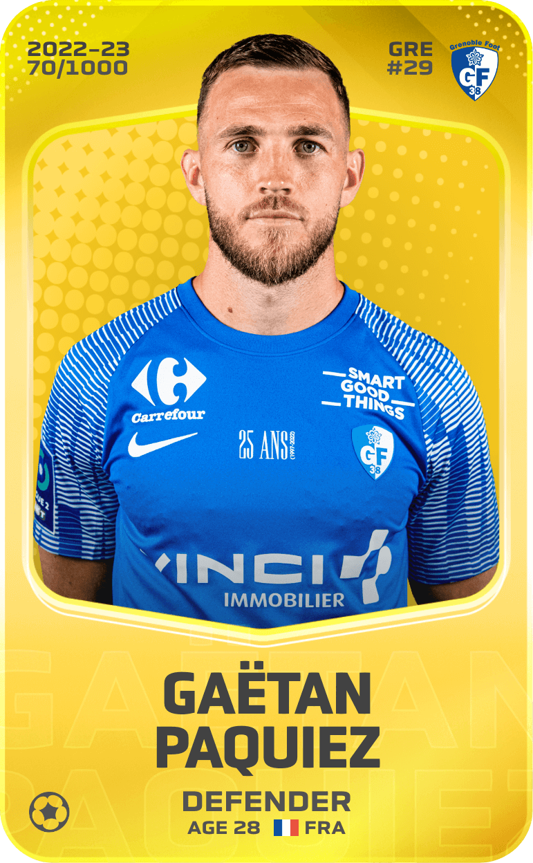 Gaëtan Paquiez 2022-23 • Limited 70/1000
