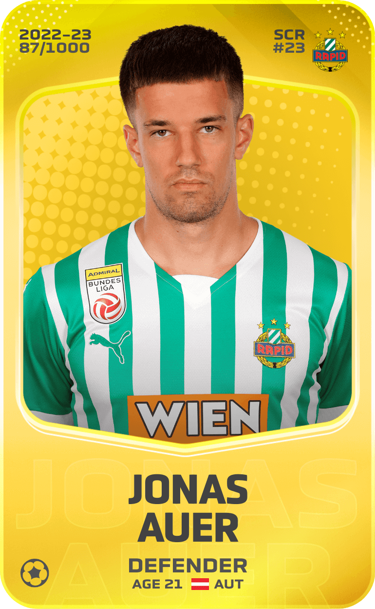Jonas Auer 2022-23 • Limited 87/1000