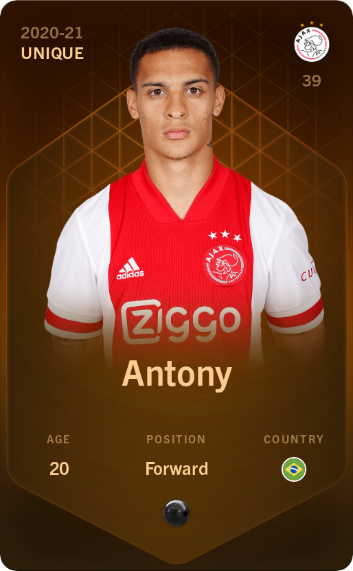 Sorare - Sorare Official - Antony 2020-21 • Unique - NFT # 85381396010396844177009208867740594361745695229793334947803463012377906207872