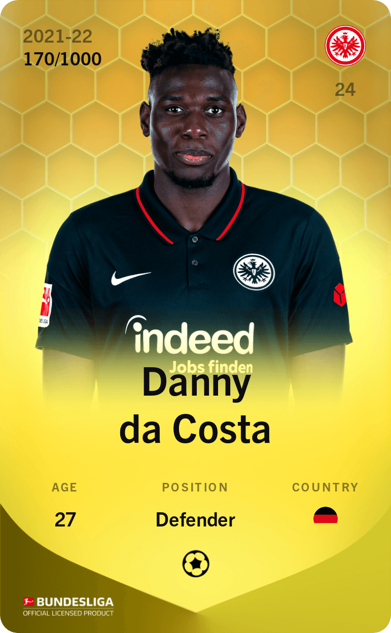 Danny da Costa 2021-22 • Limited 170/1000