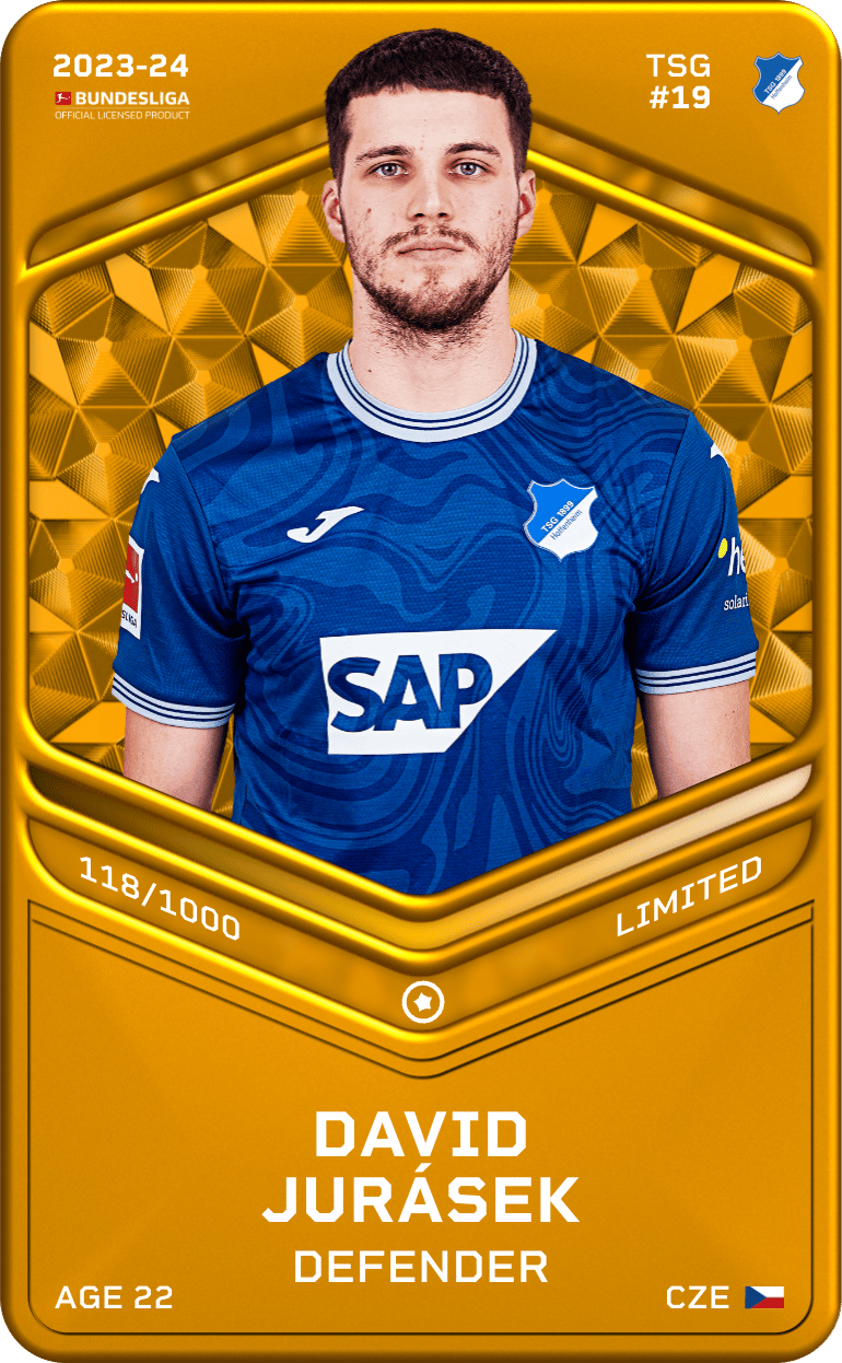 David Jurásek 2023-24 • Limited 118/1000