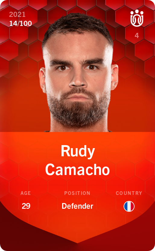 Sorare - Sorare Official - Rudy Camacho 2021-22 • Rare 14/100 - NFT # 101423431208883676856296989601163241401221147175864144669809093436809661791213