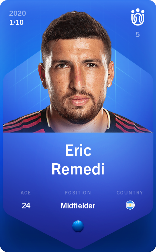 Sorare - Sorare Official - Eric Remedi 2020-21 • Super Rare 1/10 - NFT # 78915784526173633661411350996014209982817033039931657952320480098017617846967