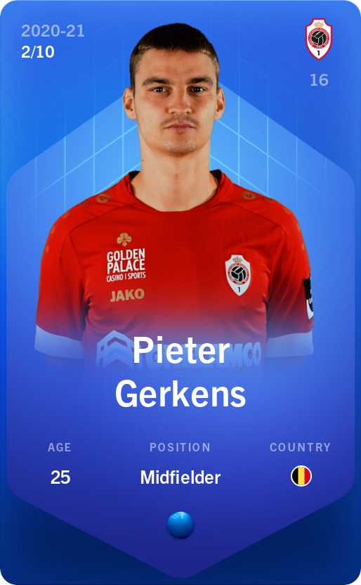Sorare - Sorare Official - Pieter Gerkens 2020-21 • Super Rare 2/10 - NFT # 18402988849830977129120337071589533931115934164827505280107799346346173806176