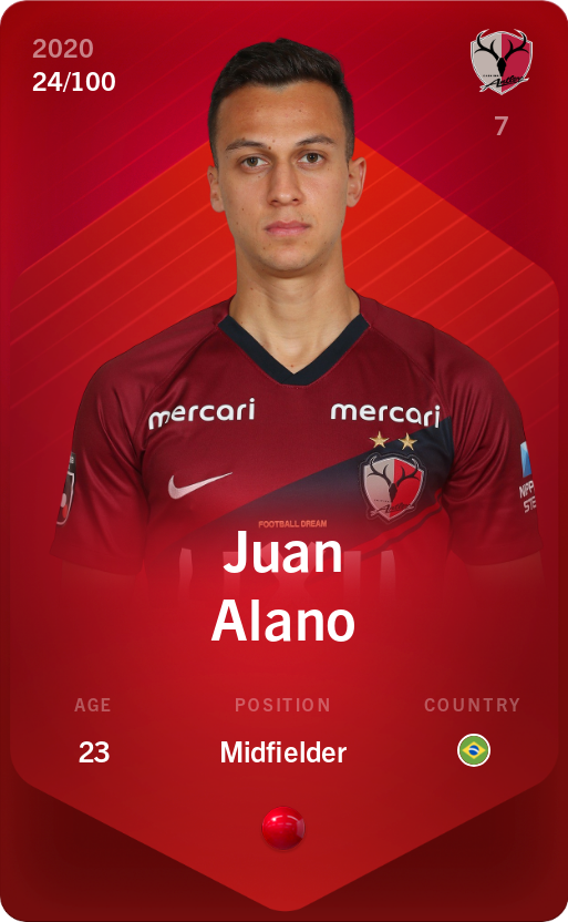 Sorare - Sorare Official - Juan Alano 2020-21 • Rare 24/100 - NFT # 8340401474802899278498276175748306433607083638450959104508830169165844774363