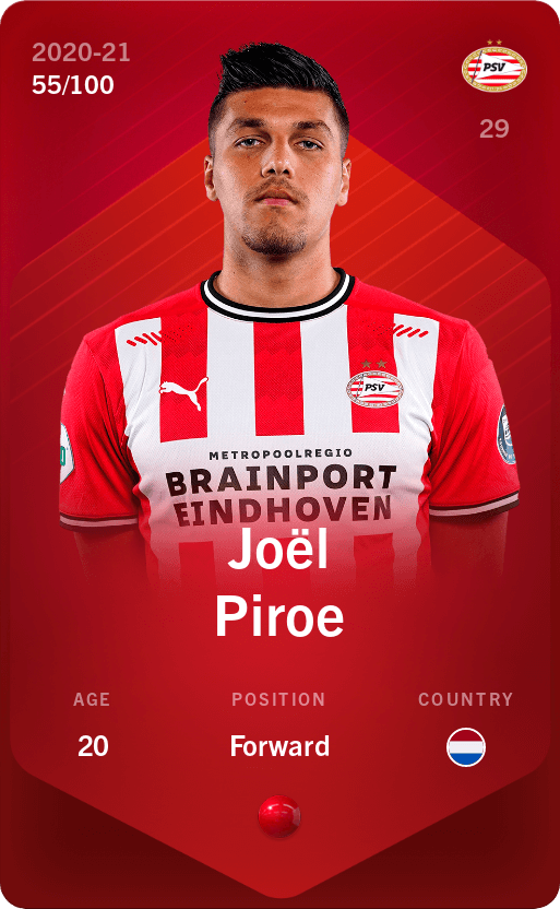 Joël Piroe 2020-21 • Rare 55/100