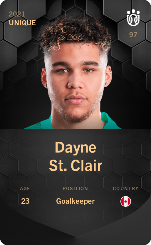 Sorare - Sorare Official - Dayne St. Clair 2021-22 • Unique - NFT # 14527952448651937356027260940173914966959158033875657959205680030422976499441