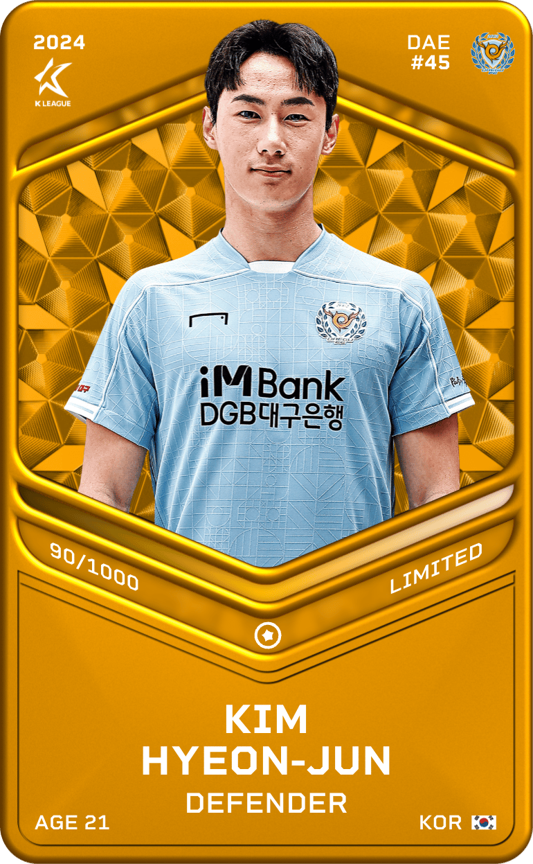 Kim Hyeon-Jun 2024-25 • Limited 90/1000