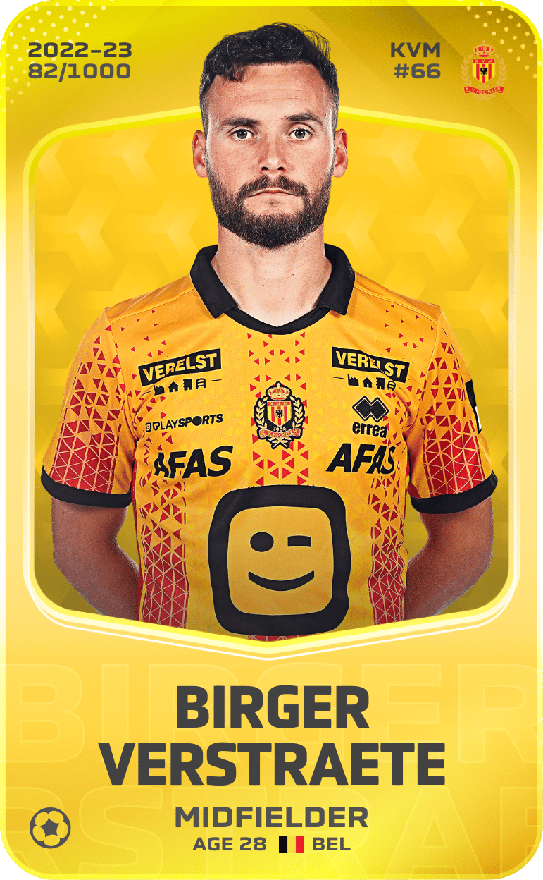 Birger Verstraete 2022-23 • Limited 82/1000